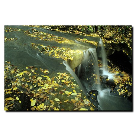 Fall Falls By Kurt Shaffer-Gallery Wrapped 35x47 Canvas,35x47